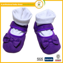 2015Hot vendant des chaussures princesse bébé avec bowknot / Fashion baby girls tissu velcro premier marcheur